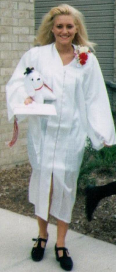 CVHS graduate 1995 - Carey on her graduation day at Chippewa Valley High School In Clinton Twp. 1995