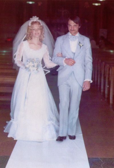 Carey's Mom and Dad - Carey Torrice's Parents getting married at St. Jude church in 1975