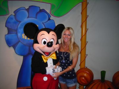 Carey and Mickey Mouse - Carey with superstar Mickey Mouse