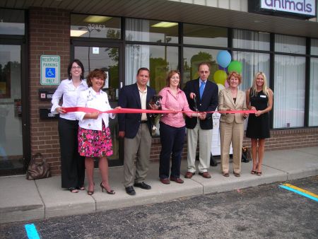 Grand Opening - Carey Torrice attends the Grand Opening of All About Animals at 14 mile and Hayes in Warren.