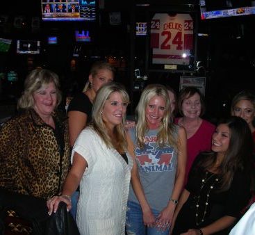 Party Time !!! - Carey Torrice with her friends and supporters are pictured at Cheli's Chili Bar on Hayes