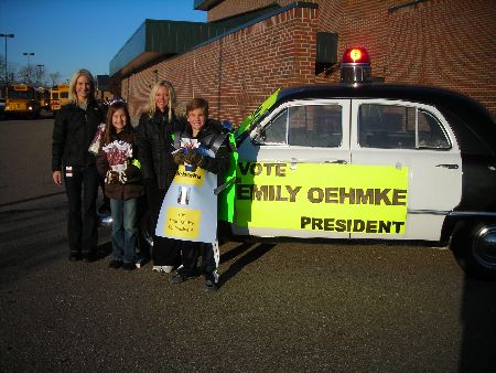 5th Grade Student Council - Emily Oehmke is running for President for the 5th grade Student Council position.  Carey Torrice was so inspired by Emily