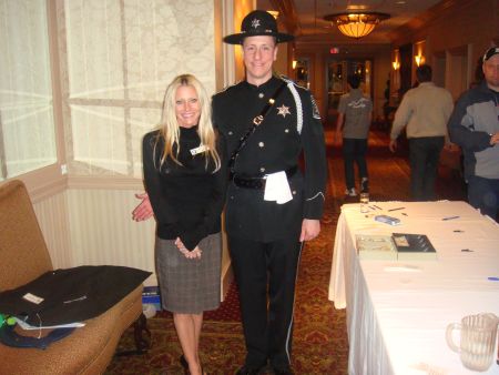 Sheriff's Color Guard Fundraiser - Carey attends the fundraiser at Penna's banquet Hall on Van dyke