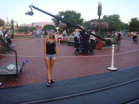 Filming at Disney World - Carey traveled to Orlando