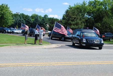 Lance Cpl. Anthony DiLisio USMC - Carey attends the funeral of hero United States Marine Corps Lance Corporal Anthony DiLisio of Macomb Township. Anthony was killed in action fighting for our freedom. Carey's late father was also a US Marine. Semper Fi!