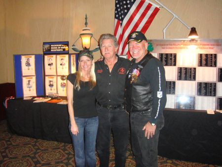 "Our Generation" Movie Fundraiser - Carey with war heroes "Gadget" and Randy M. at a fundraiser for the Vietnam movie "Our Generation"