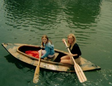 Carey in Lake Saint Clair - Carey in her duck boat